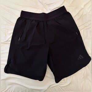 Men’s Adidas 9 in Black athletic shorts